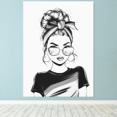 クール自信 キャンバスプリント (インサイチュ (ウッドフロア))