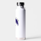 クール自然キャンピングキャンプファイアデザインカスタム ウォーターボトル (左面)