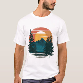 クール自然デザイン Tシャツ