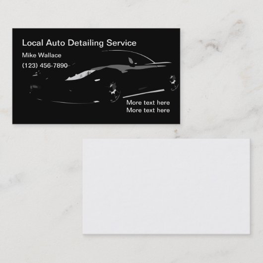 クール自車の動車名気に刺 名刺 (正面/裏面)