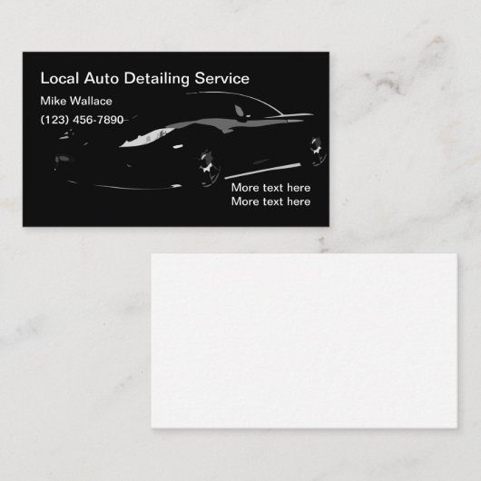 クール自車の動車名気に刺 名刺 (正面/裏面)