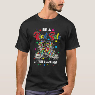 クール自閉症啓発 優しい一人の虹のスニーク Tシャツ