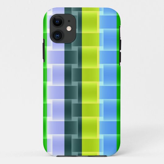 クール色ストライプモダンデザイン Case-Mate iPhoneケース (裏面)