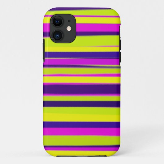 クール色モダンストライプグラフィック Case-Mate iPhoneケース (裏面)