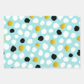 クール色数々のデザインモダン ラッピングペーパーシート (正面3)