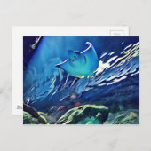 クール芸術的ケチ線の下面 ポストカード (正面/裏面)