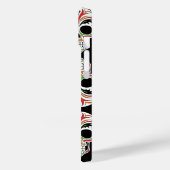 クール芸術的スカル模様トレンディーブラック背景 Case-Mate iPhoneケース (裏面 / 左)