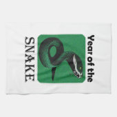 クール蛇の年の中国の〔占星術の〕十二宮図 キッチンタオル (横)