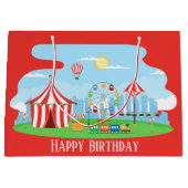 クール誕生日カーニバルフェア ラージペーパーバッグ (正面)