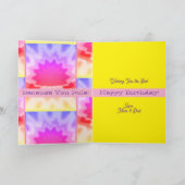 クール誕生日折りグリーティングカード カード (内部)