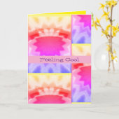 クール誕生日折りグリーティングカード カード (黄色い花)