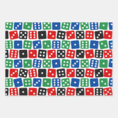 クール賭博サイコロパターンパーティー ラッピングペーパーシート (正面2)