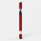 クール赤と白ストライプサッカー選手 Case-Mate iPhoneケース (裏面/右)