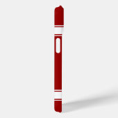 クール赤と白ストライプサッカー選手 Case-Mate iPhoneケース (裏面 / 右)