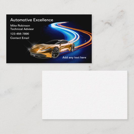 クール車のサービス 名刺 (正面/裏面)