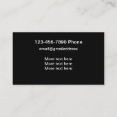 クール車のサービス 名刺 (裏面)