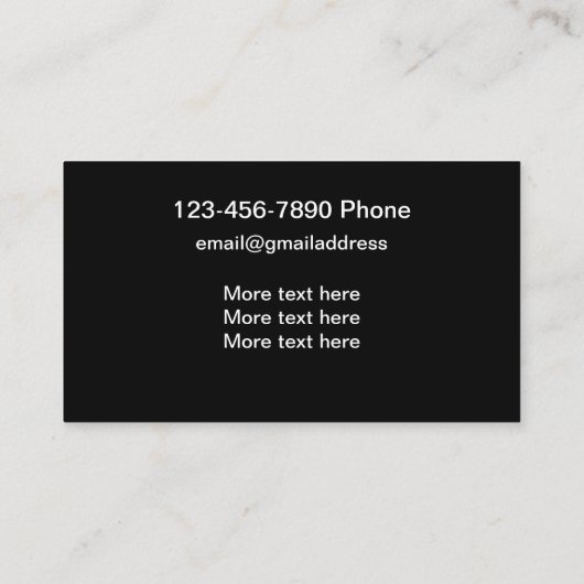 クール車のサービス 名刺 (裏面)