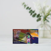 クール車のテーマデザイン 名刺 (スタンド正面)