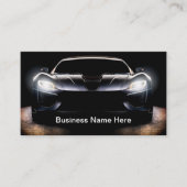クール車のテーマ名刺テンプレート 名刺 (正面)