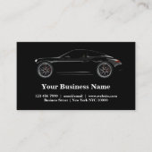クール車のテーマ名刺テンプレート 名刺 (正面)