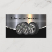 クール車のモダンタイヤテーマ 名刺 (正面)