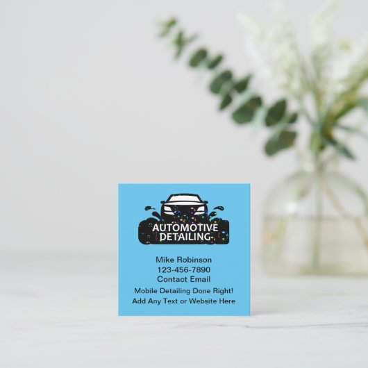 クール車のユニーク名刺 スクエア名刺 (スタンド正面)