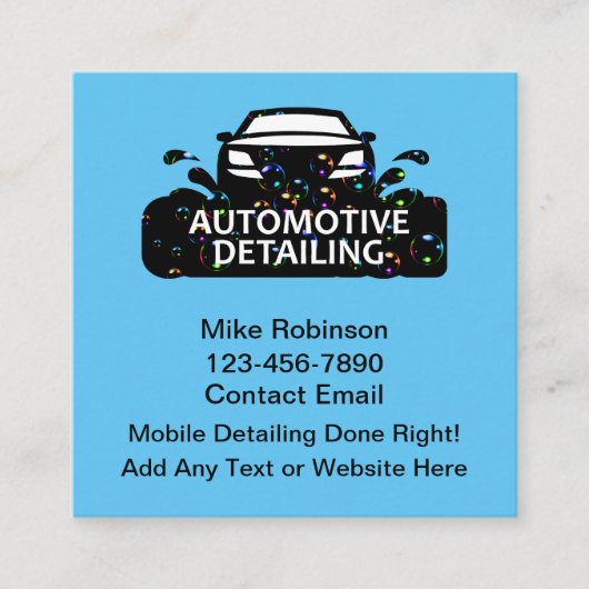 クール車のユニーク名刺 スクエア名刺 (正面)