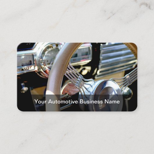 クール車のレトロ名刺 名刺 (正面)