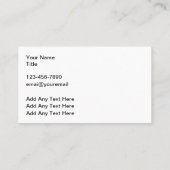 クール車の名刺テンプレート 名刺 (裏面)