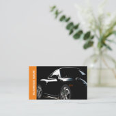 クール車の名刺テンプレート 名刺 (スタンド正面)