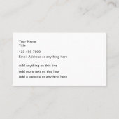 クール車の名刺テンプレート 名刺 (裏面)