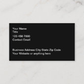 クール車の名刺デザインテンプレート 名刺 (裏面)