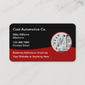クール車の名刺デザインテンプレート 名刺 (正面)