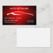 クール車の名刺デザイン 名刺 (正面/裏面)