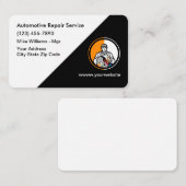 クール車の名刺デザイン 名刺 (正面/裏面)