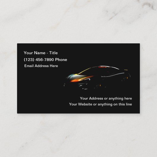 クール車の名刺 名刺 (裏面)