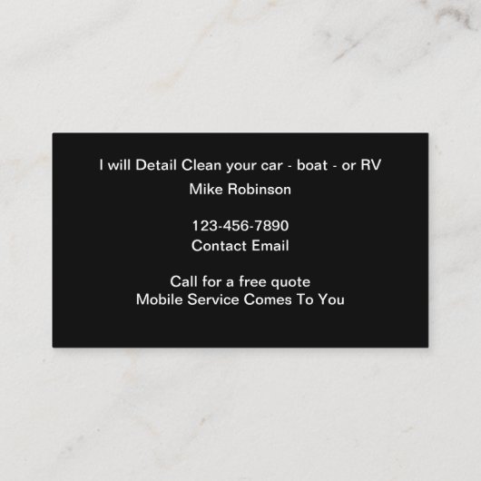 クール車の名車 名刺 (裏面)