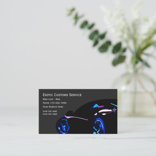 クール車の車 名刺 (スタンド正面)