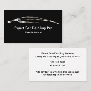 クール車のMobile Detailing Pro 名刺