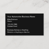 クール車のServices Business Cardスタイル 名刺 (裏面)