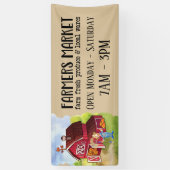 クール農家市場の追加文字 横断幕 (縦)