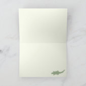 クール迷彩柄アリゲータ – シームレスなパターン。 カード (内部)