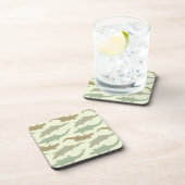 クール迷彩柄アリゲータ – シームレスなパターン。 コースター (右側)