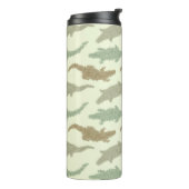 クール迷彩柄アリゲータ – シームレスなパターン。 タンブラー (回転左)