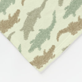 クール迷彩柄アリゲータ – シームレスなパターン。 フリースブランケット