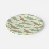 クール迷彩柄アリゲータ – シームレスなパターン。 ペーパープレート (アングル)