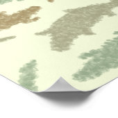 クール迷彩柄アリゲータ – シームレスなパターン。 ポスター (角)