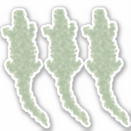 クール迷彩柄アリゲータ – 透明なカスタムカット。 シール