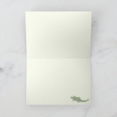 クール迷彩柄アリゲータ – 透明。 カード (内部)