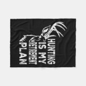 クール退職した狩りは退職計画魚釣り フリースブランケット (正面(横))